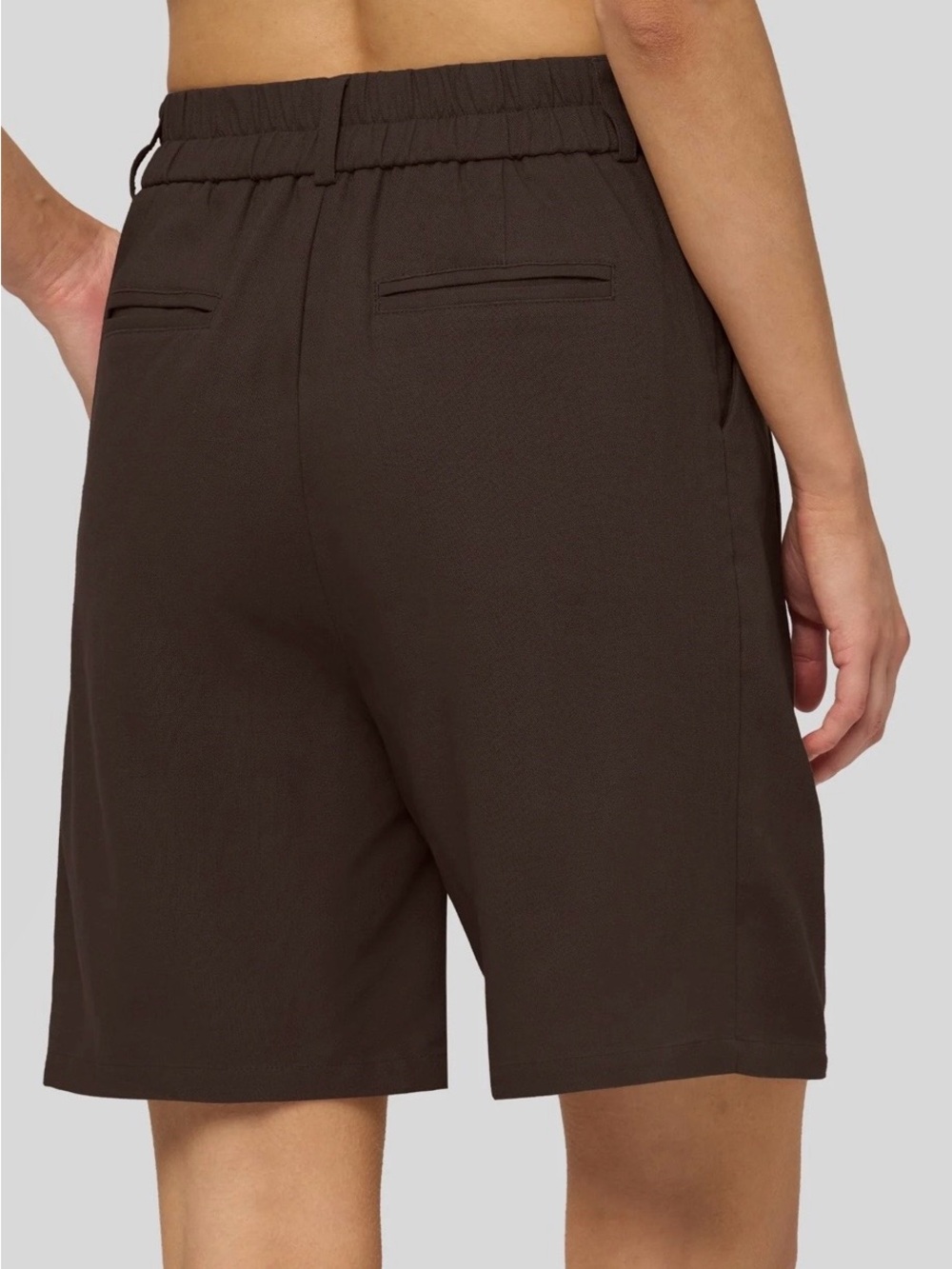 Classic black Linen Tailored Shorts